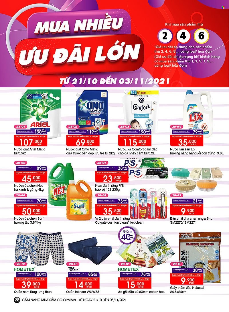 Co.opmart offer  - 21.10.2021 - 3.11.2021. Page 28.